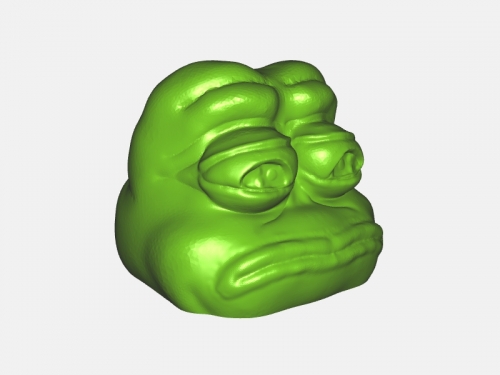 pepe frog free 3d model - download stl file Toys Cartoons most sad meme internet 3D print model - Mito3D