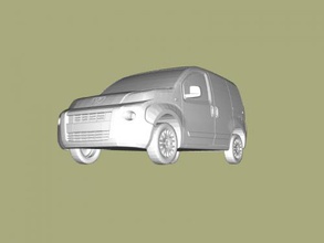 peugeot truck obj toys machinery 3d print model - Mito3D