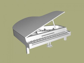 klavier zuhause haus innere 3d print model - Mito3D