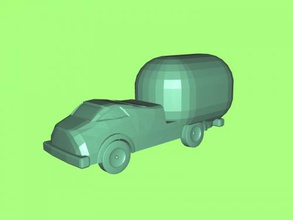 pickup free 3d model - download stl file Toys Machinery vehicle trailer 3d print model - Mito3D