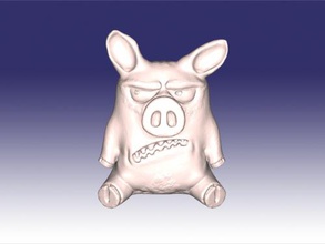 pig vasya lozhkin free 3d model - download stl file Toys Animals funny drawn character 3d print model - Mito3D
