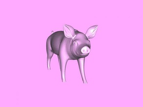 piggy free 3d model - download stl file Toys Animals realistic pig 3d print model - Mito3D