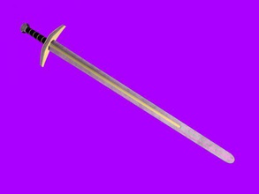 pink sword free 3d model - download obj file Toys Weapon glamorous weapon 3d print model - Mito3D