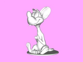 pinky Kostenlose 3d-Modell - download-stl-Datei Spielzeug Cartoons dumme kleine Maus, steven Spielbergs Comic-stl-Datei 3d print model - Mito3D