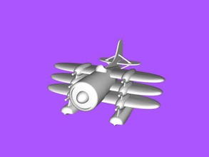 pirate avion gratuit modèle 3d - téléchargement de fichier stl Les jouets De la machinerie voleur 3d print model - Mito3D