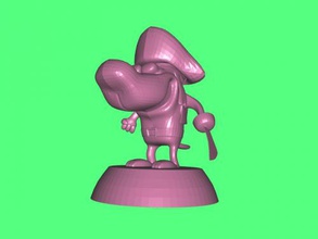 Piraten-Hund Kostenlose 3d-Modell - download-stl-Datei Kunst Skulptur kleine statue von Ihrem Schreibtisch stl-Datei 3d print model - Mito3D
