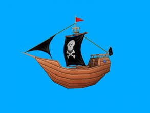 piraten schiff obj spielzeuge maschinen 3d print model - Mito3D