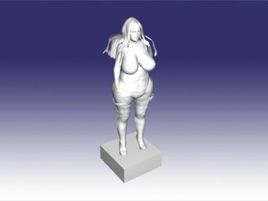 gordo mulher brinquedos 3d print model - Mito3D