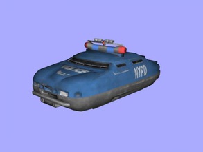police flying car obj toys films 3d print model - Mito3D