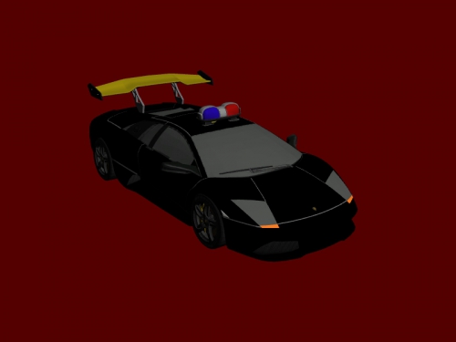 police lamborghini obj toys machinery 3D print model - Mito3D