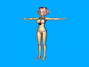 polka dot swimsuit obj toys cartoons 3d print model - Mito3D