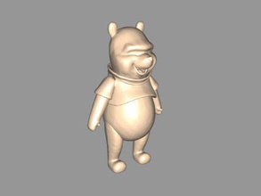 pooh livre modelo 3d - download de arquivo stl Brinquedos Desenhos animados principais mel amante 3d print model - Mito3D