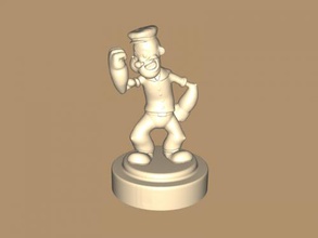 popeye sailor toys cartoons 3d print model - Mito3D