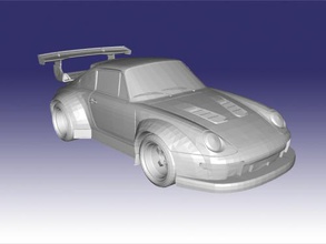porsche 911 carrera juguetes maquinaria 3d print model - Mito3D
