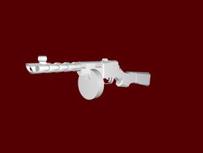 ppsh-41 free 3d model - download stl file Toys Weapon soviet submachine gun 3d print model - Mito3D