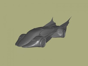 predatory batmobile free 3d model - download stl file Toys Cartoons another modification superhero car 3d print model - Mito3D