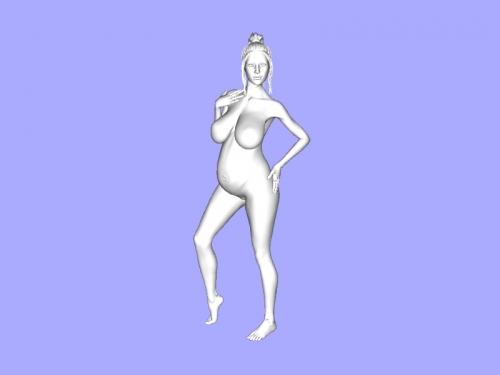 pregnant girl obj toys people 3D print model - Mito3D