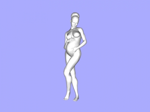 pregnant woman toys people 3D print model - Mito3D