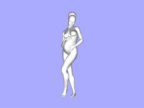 pregnant woman toys people 3d print model - Mito3D