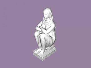priestess isis free 3d model - download stl file Art Sculpture ancient egyptian statue 3d print model - Mito3D