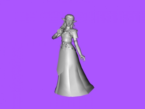 princesa zelda obj juguetes juegos 3D print model - Mito3D