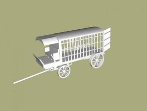 prisoner wagon free 3d model - download stl file Toys Machinery vehicle transportation criminals 3d print model - Mito3D