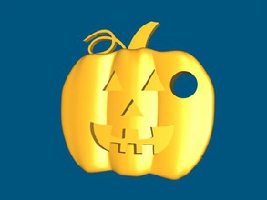 pumpkin keychain fashion accessories 3d print model - Mito3D