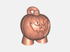 pumpkin keychain fashion accessories 3d print model - Mito3D