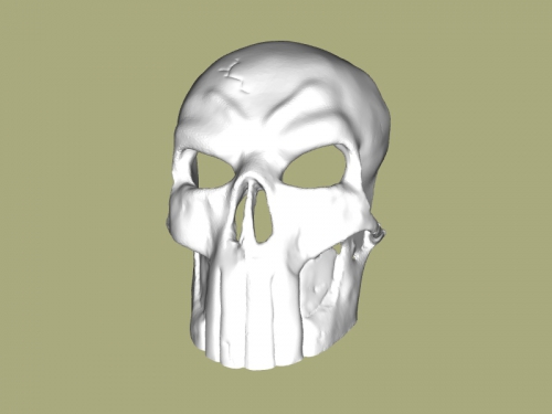 punisher mask fashion accessories 3D print model - Mito3D