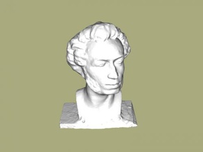 pushkin busto gratuita modello 3d - scaricare il file stl Art La scultura grande poeta russo 3d print model - Mito3D
