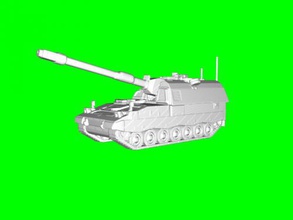 pzh 2000 free 3d model - download stl file Toys Machinery german self-propelled artillery installation 1998 3d print model - Mito3D