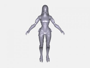 quarian gratuit modèle 3d - téléchargement de fichier stl Les jouets Jeux humanoïde extraterrestre effet masse 3d print model - Mito3D