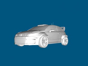 gara di polo gratuita modello 3d - scaricare il file stl I giocattoli Macchine compact auto da rally in stile 3d print model - Mito3D