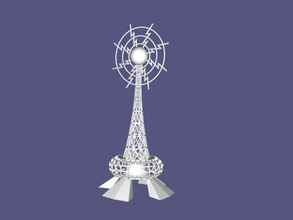 radio tower art architecture 3d print model - Mito3D