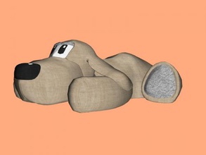 rag dog obj toys animals 3d print model - Mito3D