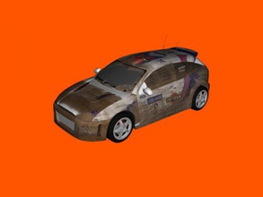 rally ford focus obj toys machinery 3d print model - Mito3D