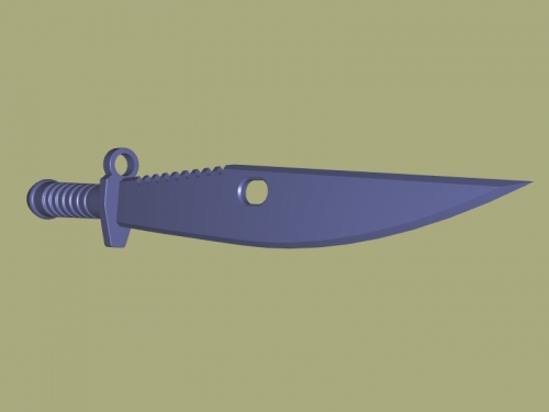 rambo knife toys weapon 3D print model - Mito3D