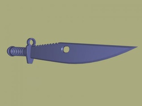 rambo faca brinquedos arma 3d print model - Mito3D
