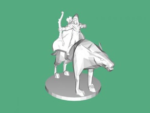 ranger figurina gratuita modello 3d - scaricare il file stl I giocattoli Persone arciere wolfhound 3d print model - Mito3D