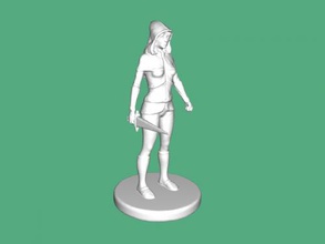 ranger gratis modelo 3d - descargar archivo stl Los juguetes Personas chica espada 3d print model - Mito3D