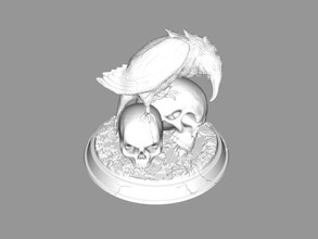 raven skulls toys animals 3d print model - Mito3D
