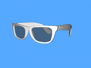 rayban sunglasses obj fashion accessories 3d print model - Mito3D