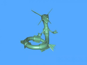 rayquaza toys games 3d print model - Mito3D
