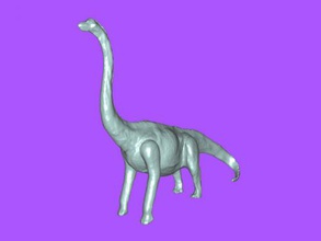 realista brontosaurio juguetes animales 3d print model - Mito3D