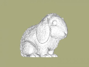 realistico coniglio giocattoli animali 3d print model - Mito3D