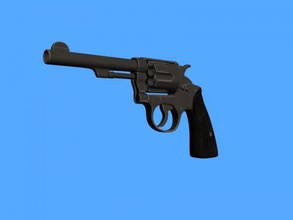 realistic revolver obj toys weapon 3d print model - Mito3D