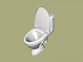 réaliste toilette bol obj accueil maison intérieur 3d print model - Mito3D