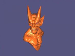 red demon free 3d model - download obj file Art Sculpture sinister hell 3d print model - Mito3D