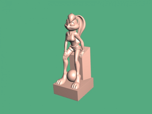 relaxing lola free 3d model - download obj file Toys Cartoons girl famous rabbit 3D print model - Mito3D
