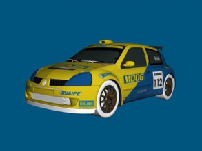renault clio rally obj giocattoli macchinari 3d print model - Mito3D